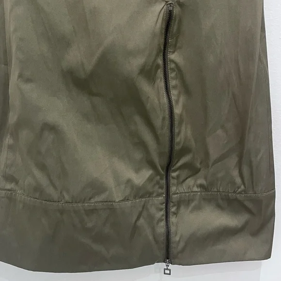 SARAH pacini green brown and grey dress with zipper size 0 - Picture 4 of 12